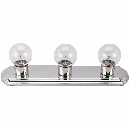 HOME IMPRESSIONS 3-Bulb Chrome Vanity Bath Light Bar IVLBS13CH